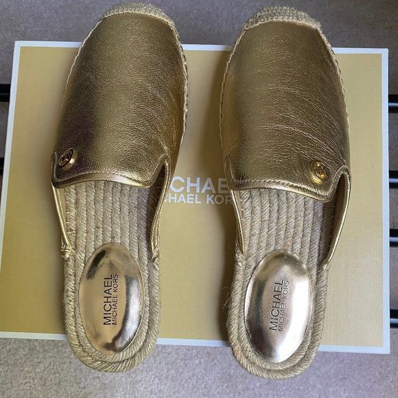 MICHAEL KORS Women Kemper Leather Espadrilles - NEW NWB - Picture 3 of 10